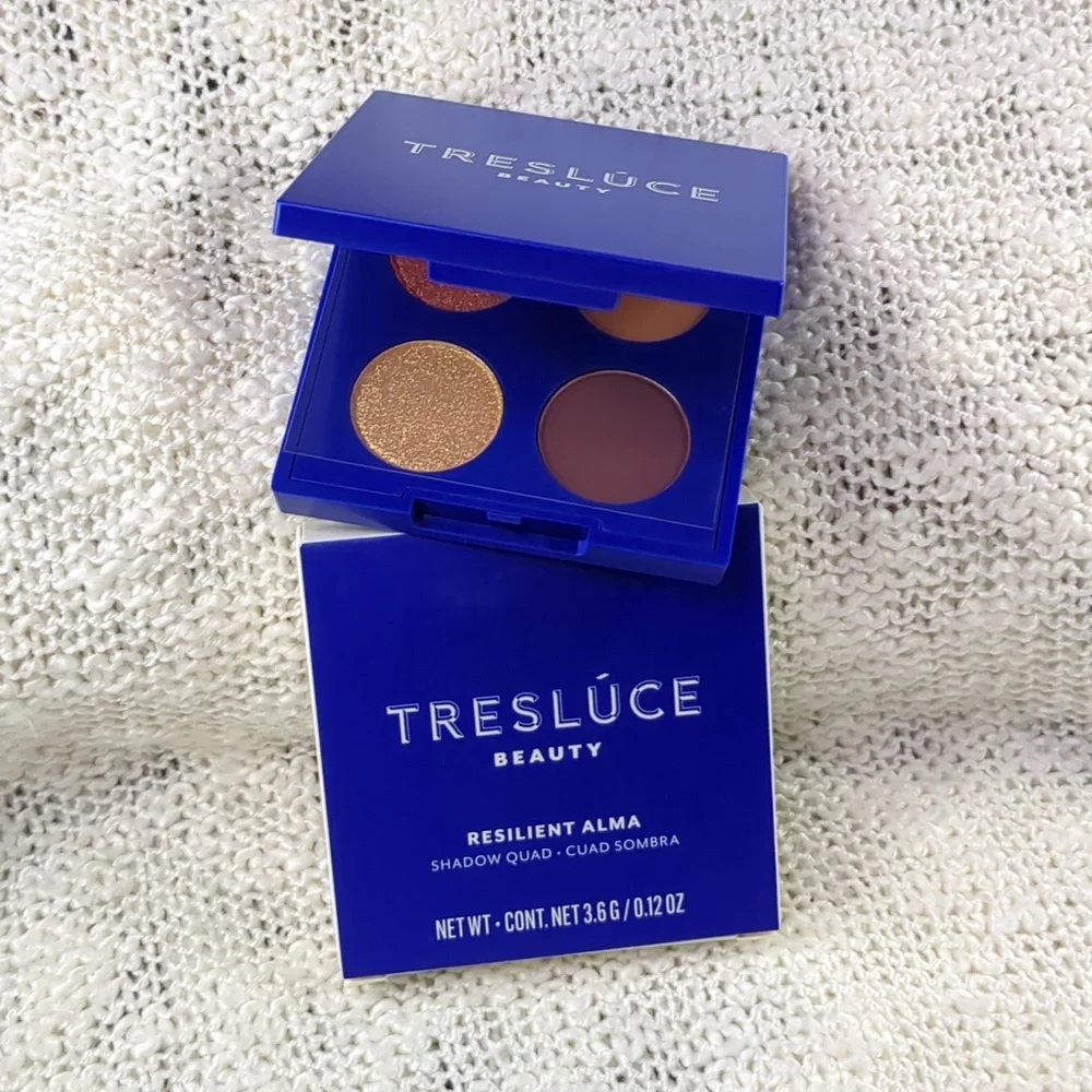 Treslúce Beauty Eyeshadow Quad in Resilient Alma, 3.6g/0.12oz